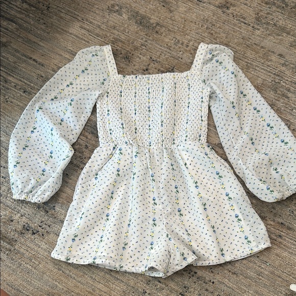 Janie and Jack White Smocked Dress - Picture 1 of 7